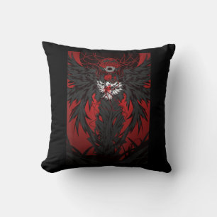 Coussin Anime Horreur esthétique Scary Déplaisante fille j
