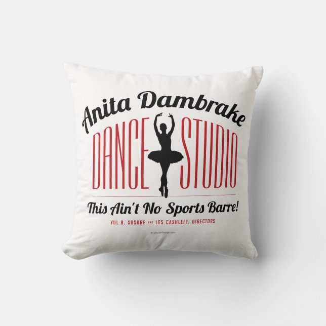 Coussin Anita Dambrake Dance Studio Throw Pillow (Recto)