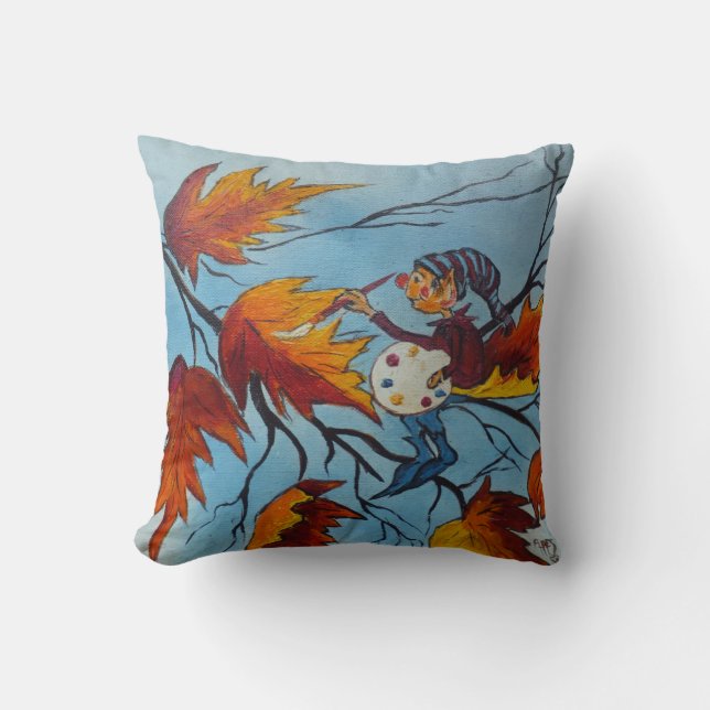 Coussin Ann Hayes Peinture Pixie Peinture (Recto)