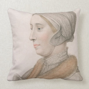 Coussin Anne Boleyn (1507-36) gravé par Francesco Bartol