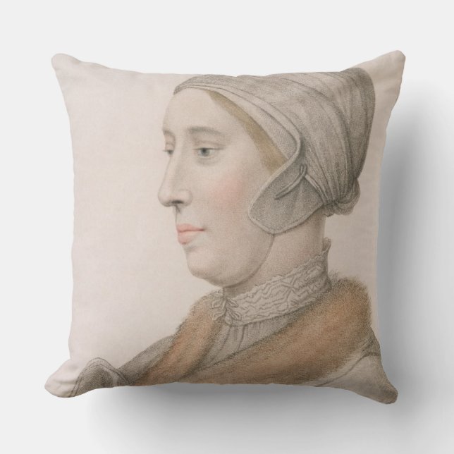 Coussin Anne Boleyn (1507-36) gravé par Francesco Bartol (Recto)