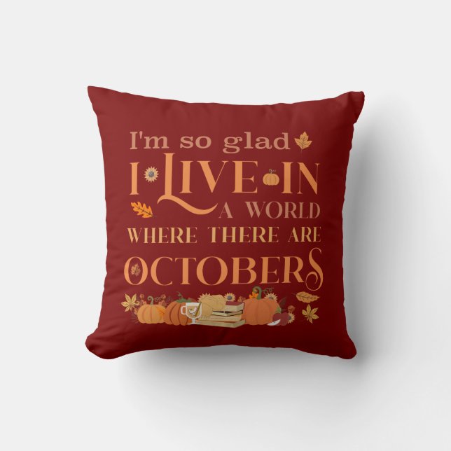 Coussin Anne of Green Gables on October Quote (Recto)