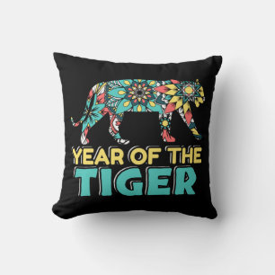 Coussin Année chinoise du tigre - Mandala