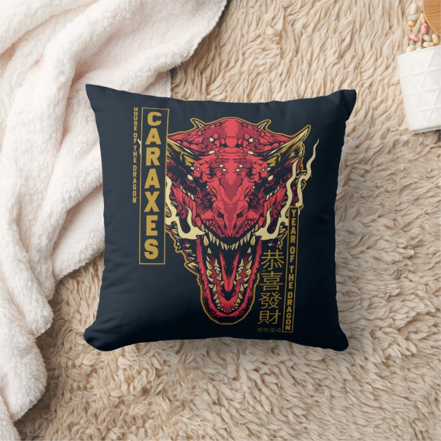 Coussin Année de tête de Carax du Dragon | 恭 喜 財 發 (Couverture)
