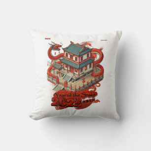 Coussin Année du serpent : Nouvel An chinois 2025 #02