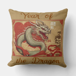 Coussin Année du T-shirt Dragon