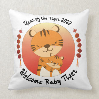 Coussin Année du Tigre Nouveau bébé 2022
