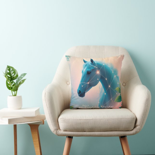 Coussin Année personnalisée du Cheval 2026 (Chaise)