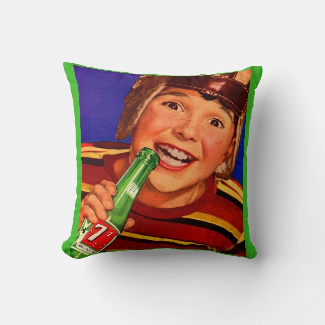 Coussin Années 1950 ‘77 soda ad (Recto)
