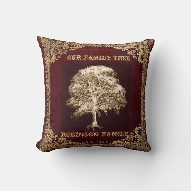 Coussin Anniversaire antique vintage de regard (Recto)