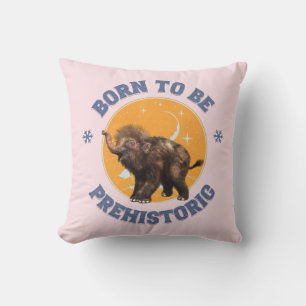 Coussin Anniversaire de bébé mammouth préhistorique drôle