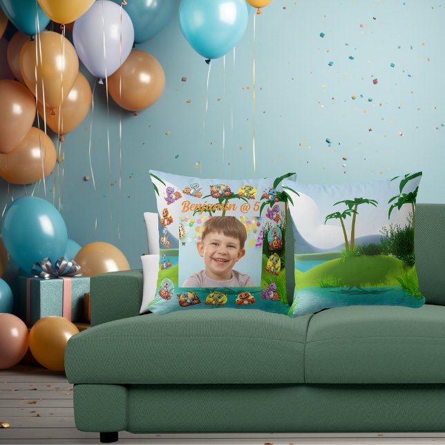 Coussin Anniversaire de enfant Décor Jeter l'oreiller dans (Créateur téléchargé)