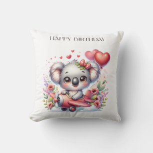 Coussin Anniversaire de Koala Volant