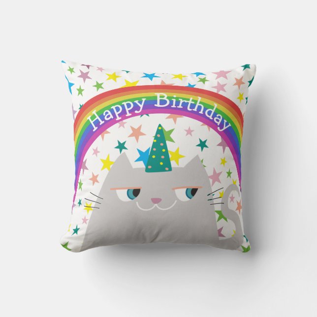Coussin Anniversaire de la licorne (Recto)