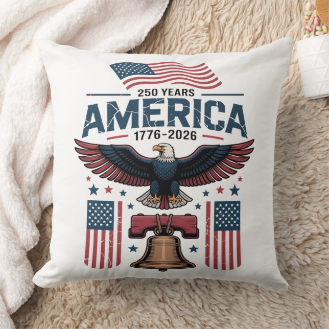 Coussin anniversaire des 250 ans de l'Amérique (Couverture)