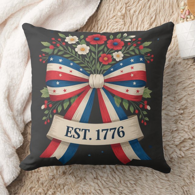 Coussin Anniversaire des 250 ans de l'Amérique (Couverture)