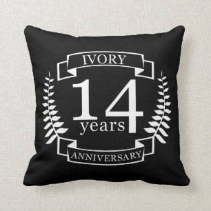 Coussin Anniversaire des mariages ivoiriens 14 ans
