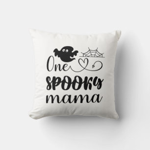 Coussin Anniversaire d'Halloween d'une maman Éffrayante