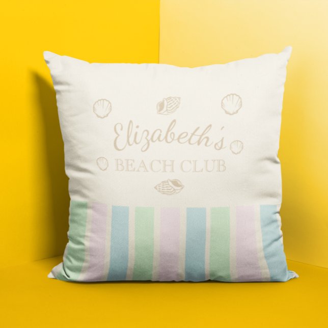 Coussin Anniversaire du Beach Club (Créateur téléchargé)