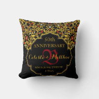 Anniversaire du Mariage de luxe en or rouge noir