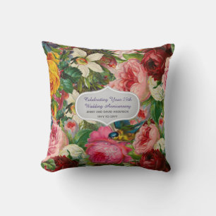 Coussin Anniversaire du mariage N'IMPORTE QUEL - Vintage R