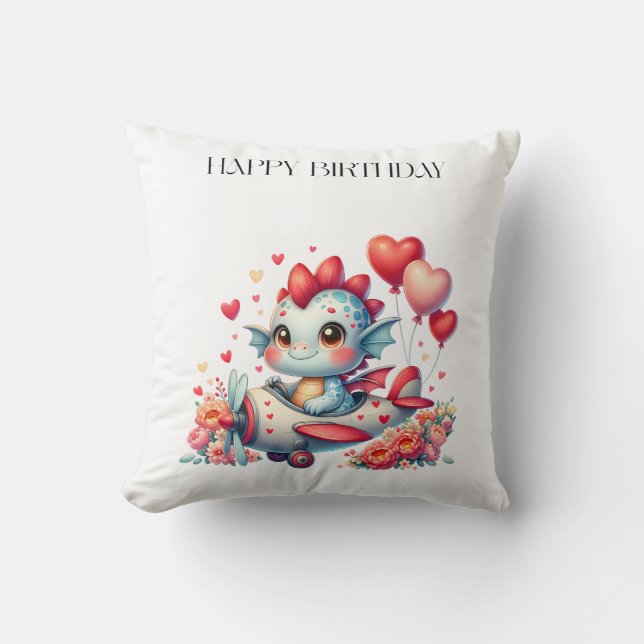 Coussin Anniversaire du pilote de dragon (Recto)