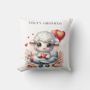 Coussin Anniversaire du pilote de mouton
