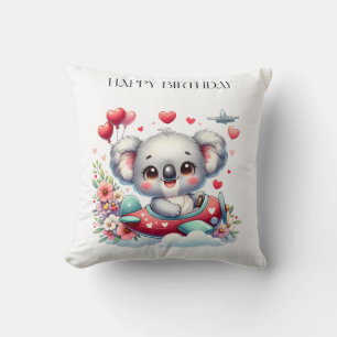 Coussin Anniversaire Koala Pilote