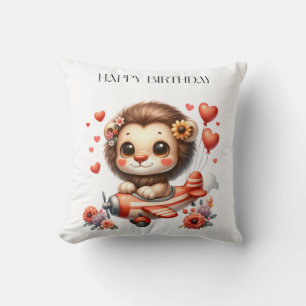 Coussin Anniversaire Lion Pilote