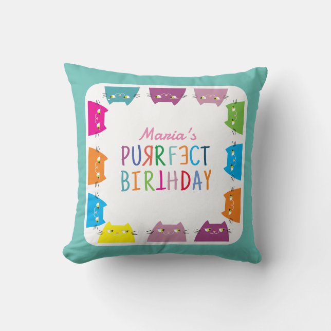 Coussin Anniversaire Parfait Personnalisé (Recto)