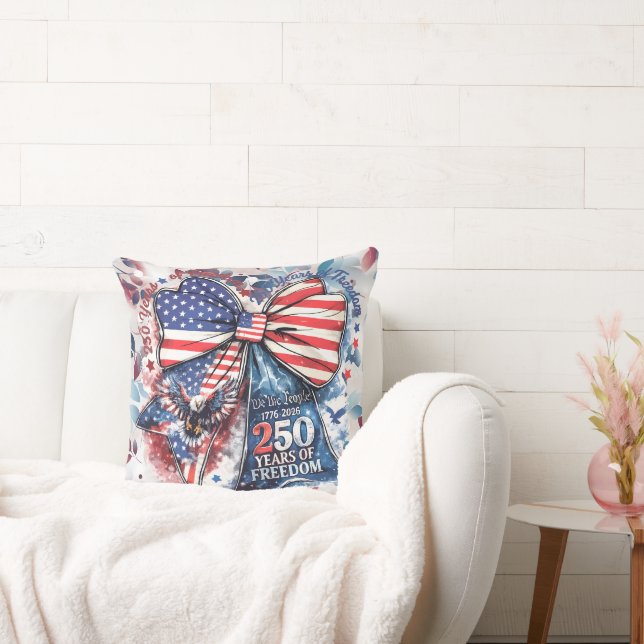 Coussin Anniversaire patriotique 250 ans (Canapé)