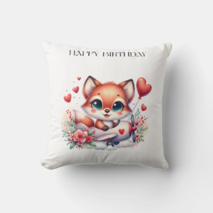 Coussin Anniversaire Pilote Renard