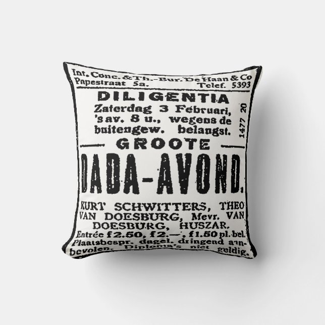 COUSSIN ANNONCE DE JOURNAL DADA ART DES ANNÉES 1920 (Recto)