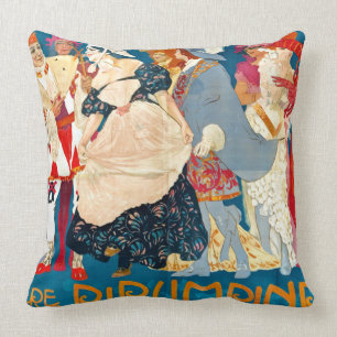 Coussin Annonce italienne vintage 1907