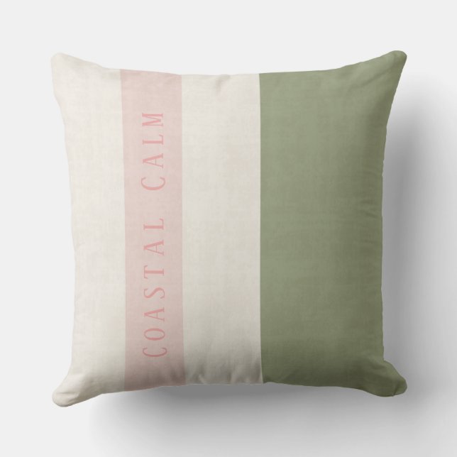 Coussin Anouke Côtière Rayures Estompées du Rivage (Verso)
