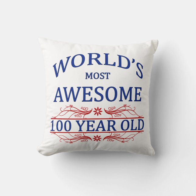 Coussin Ans les plus impressionnants du monde 100 (Recto)