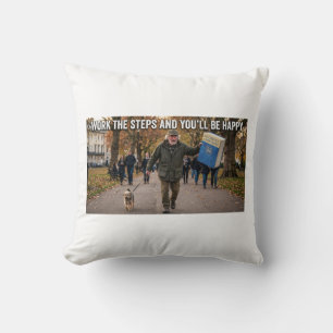 Coussin Anti AA — Travaillez les Étapes Satire Drôle Couss