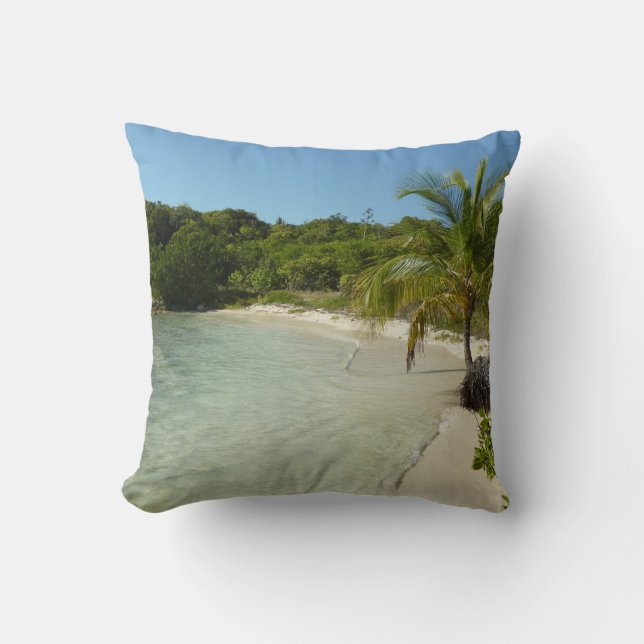 Coussin Antiguan Beach Beautiful Tropical Landscape (Recto)
