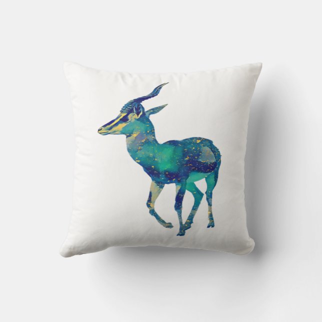 Coussin Antilope Céleste (Verso)