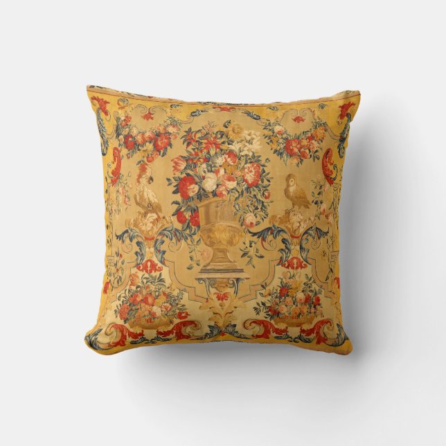 Coussin Antique Arabesques Tapisserie en soie Imprimer (Recto)