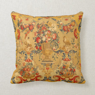 Coussin Antique Arabesques Tapisserie en soie Imprimer