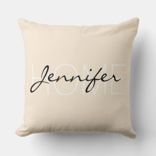 Coussin Antique couleur blanche maison monogramme