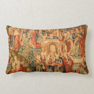 Coussin antique de regard de tapisserie