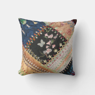 Coussin Antique, époque victorienne, Carré de courtepointe