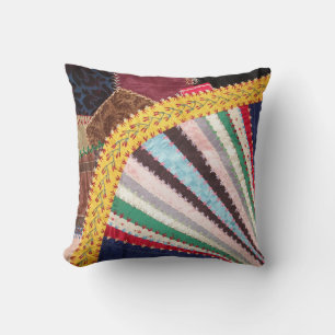 Coussin Antique, époque victorienne, Carré de courtepointe