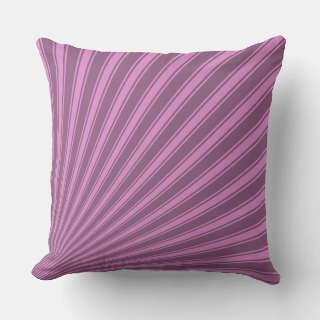 Coussin Antique fuchsia Color Stripe Funky Motif (Recto)