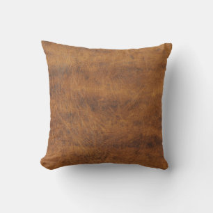 Coussin Antique Tan Cuir Imprimer Cushion Texture Motif