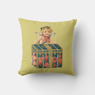 Coussin Antique Valentine Cupid