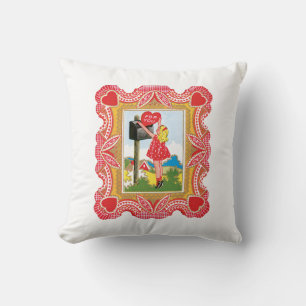 Coussin Antique Valentine fille