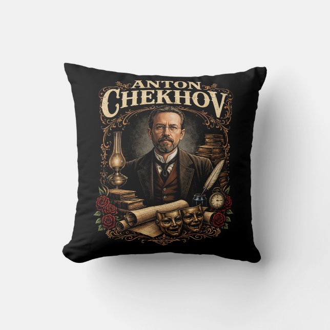 Coussin Anton Chekhov (Recto)